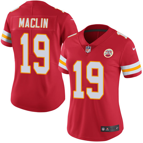 Women's Limited Jeremy Maclin Nike Jersey Red - #19 Rush NFL Kansas City Chiefs